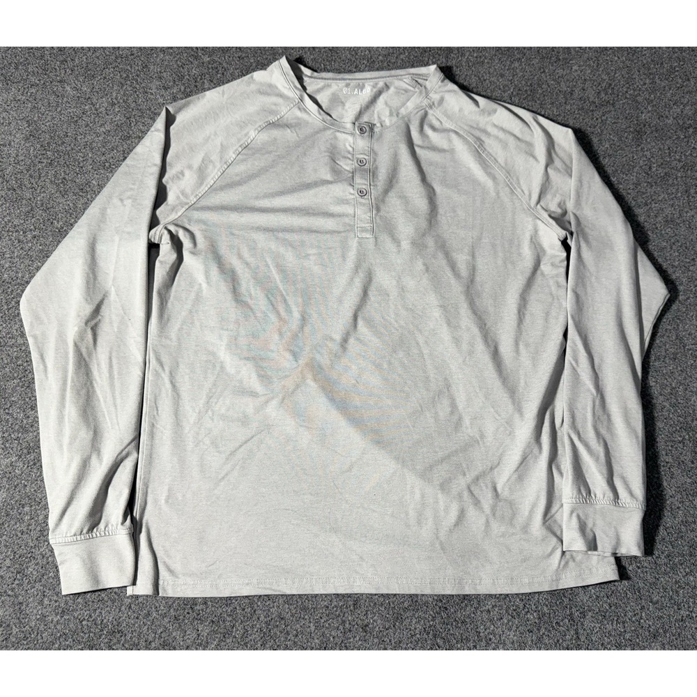 Mens 01.Algo Performance‎ Henley size L UV Quick Dry Long Sleeve Thermal Shirt